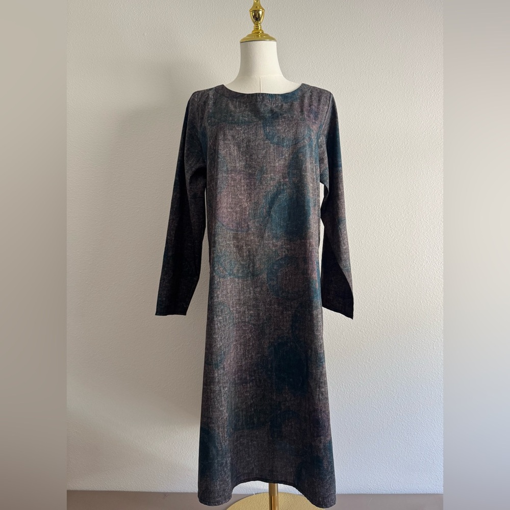 COMFY USA Women Abstract Print Tunic Dress Sz M